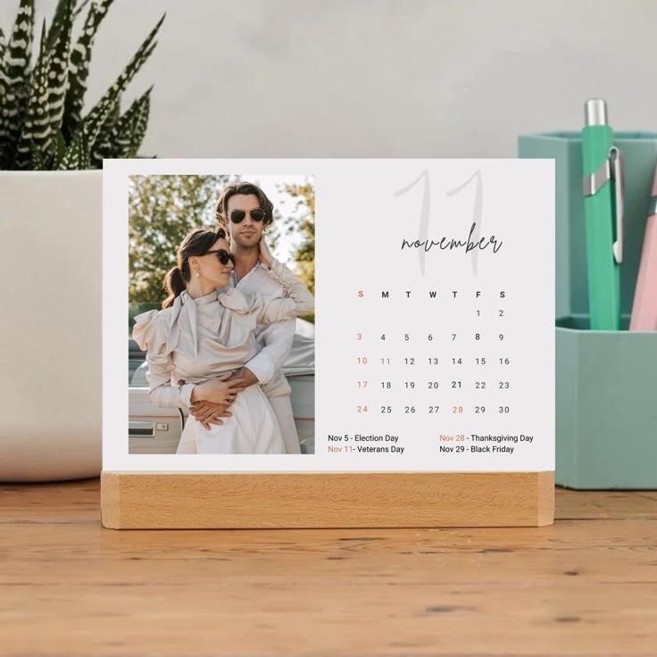 Custom Kalender Meja